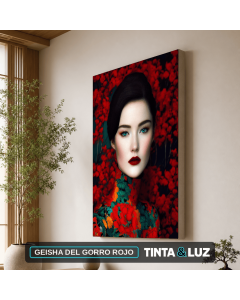 GEISHA DEL GORRO ROJO