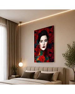 GEISHA DEL GORRO ROJO
