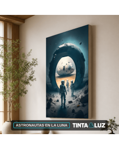 ASTRONAUTAS EN LA LUNA