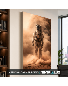ASTRONAUTA EN EL POLVO