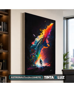 ASTRONAUTA EN COHETE