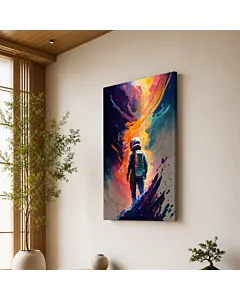 ASTRONAUTA Y NEBULOSA