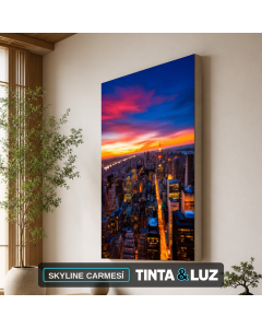 SKYLINE CARMESÍ