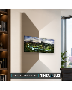 LAGO AL ATARDECER