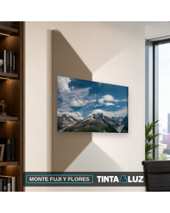 MONTE FUJI Y FLORES