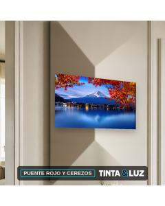 PUENTE ROJO Y CEREZOS