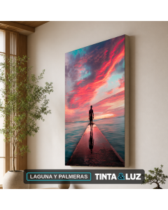 LAGUNA Y PALMERAS