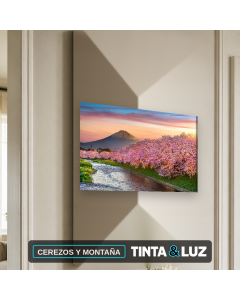CEREZOS Y MONTAÑA