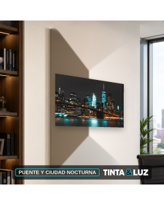 PUENTE Y CIUDAD NOCTURNA