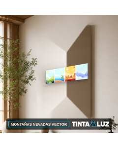 MONTAÑAS NEVADAS VECTOR