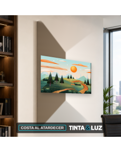 COSTA AL ATARDECER