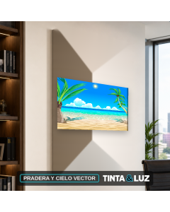PRADERA Y CIELO VECTOR