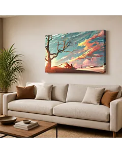 LAGO AL AMANECER VECTOR