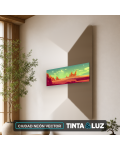 CIUDAD NEÓN VECTOR
