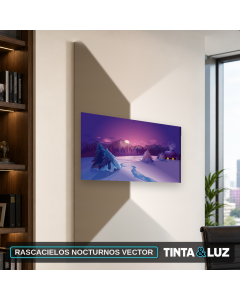 RASCACIELOS NOCTURNOS VECTOR