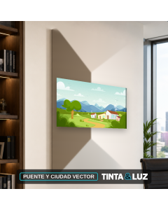 PUENTE Y CIUDAD VECTOR