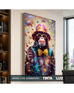 MONO CON SOMBRERO
