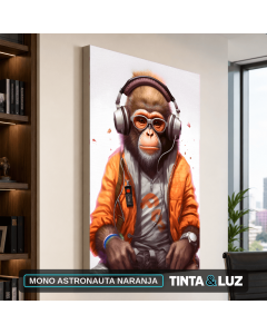 MONO ASTRONAUTA NARANJA