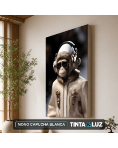 MONO CAPUCHA BLANCA