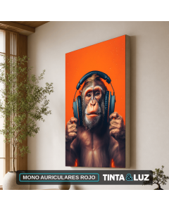 MONO AURICULARES ROJO