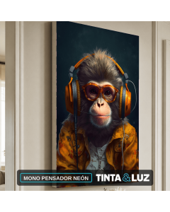 MONO PENSADOR NEÓN