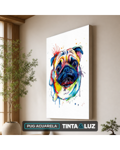 PUG ACUARELA