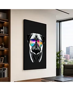 PUG CON GAFAS