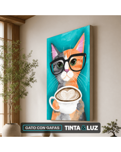GATO CON GAFAS