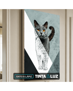 GATO A LÁPIZ