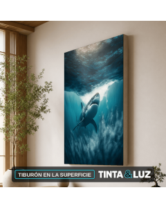 TIBURÓN EN LA SUPERFICIE