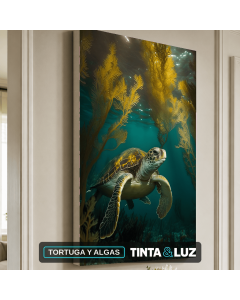TORTUGA Y ALGAS