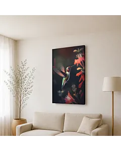 COLIBRÍ Y FLORES