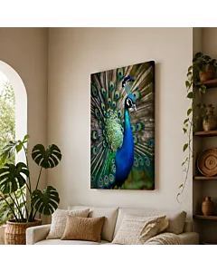 PAVO REAL EN ABANICO