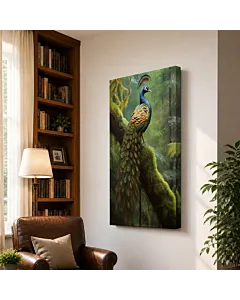 PAVO REAL EN EL BOSQUE