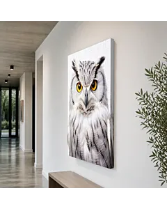 BÚHO BLANCO OJOS AMARILLOS