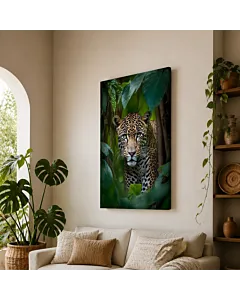 LEOPARDO ENTRE HOJAS