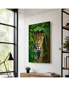 LEOPARDO ENTRE HOJAS II