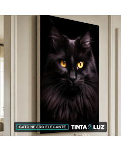 GATO NEGRO ELEGANTE