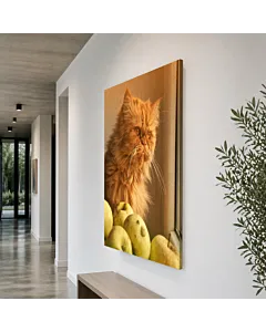 GATO BLANCO Y NARANJA