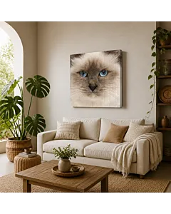 GATO SIAMÉS OJOS AZULES