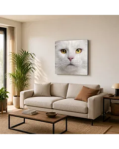 GATO BLANCO RETRATO