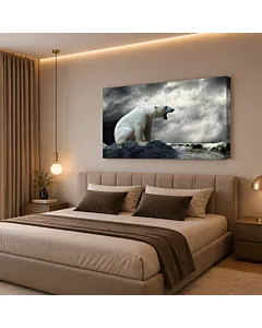 OSO POLAR EN LA TORMENTA