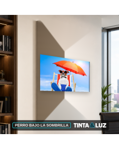PERRO BAJO LA SOMBRILLA