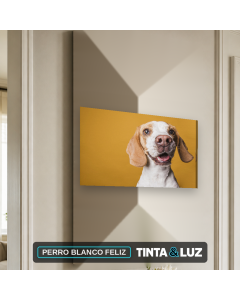 PERRO BLANCO FELIZ