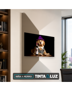 NIÑA Y PERRO