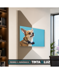 PERRO Y PERIÓDICO