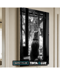GATO Y FLOR