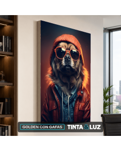 GOLDEN CON GAFAS