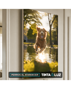 PERROS AL ATARDECER