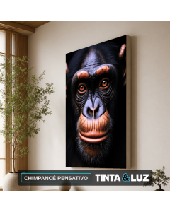 CHIMPANCÉ PENSATIVO